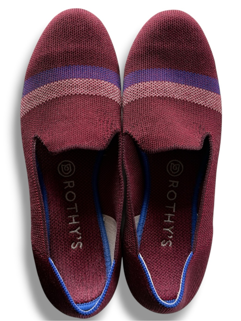 Rothy's Garnet Reflective Stripe Loafer Limited Edition Size 8.5